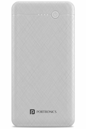 Portronics 20000 -mAh Li-Polymer Power Bank - White