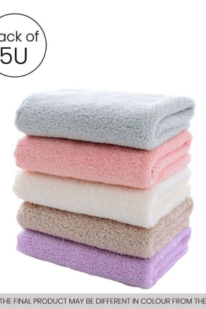HOMETALES Multicolor 280 GSM Microfiber Cleaning Cloth For Automobile Car accessories (Pack Of 5) 30x30 cms