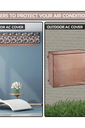 casa-furnishing-set-of-2-polyester-blend-brown-ac-cover-for-15-ton-split-ac