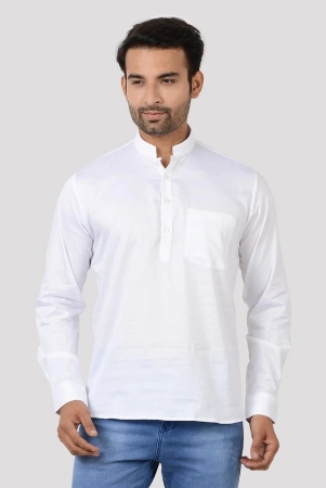 maharaja-white-100-percent-cotton-mens-shirt-style-kurta-pack-of-1-none