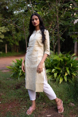 women-hemp-fawn-straight-kurta