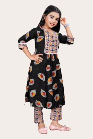 girls-casual-kurta-and-trouser-set-10-11-years-black