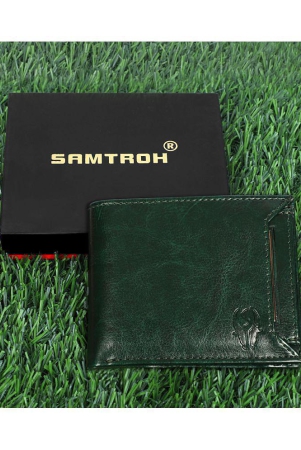 samtroh-pu-green-casual-regular-wallet