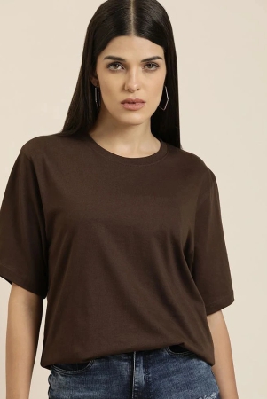 dillinger-brown-cotton-loose-fit-womens-t-shirt-pack-of-1-none