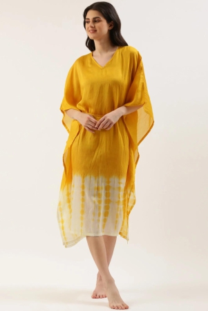 women-yellow-cover-up-dress-free-size