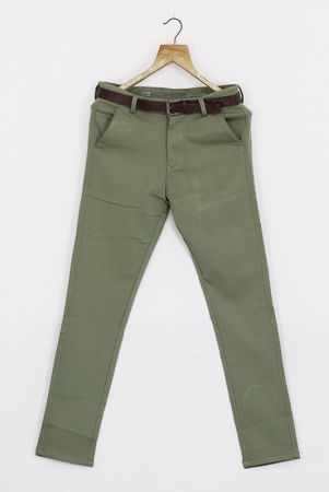 MENS ETHON CASUAL TROUSERS-40 / COTTON / MINT GREEN