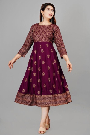 smien-purple-rayon-womens-anarkali-kurti-pack-of-1-none