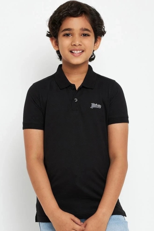 uniberry-black-cotton-blend-boys-polo-t-shirt-pack-of-1-none