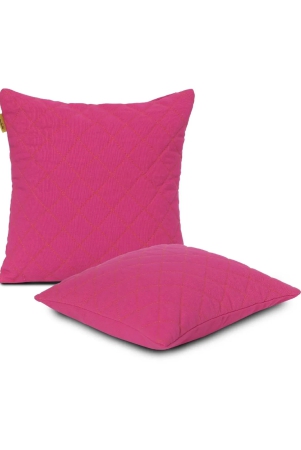 plush-quilted-cushion-cover-small-set-of-2-12x12-inches-rani-pink