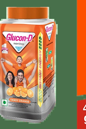 Glucon-D Tangy Orange, 400 Gm