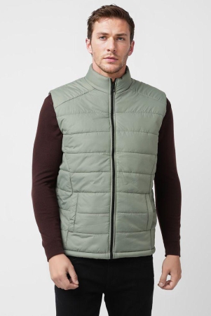 UrbanMark Men Regular Fit Men Quilted Jacket-Olive - None