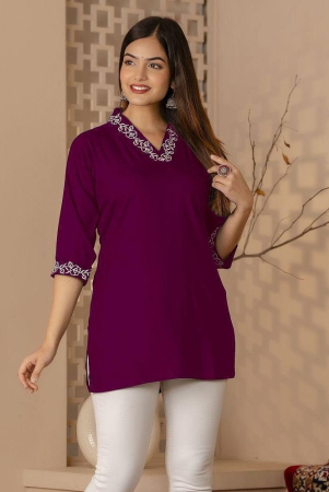 kapadia-wine-rayon-womens-regular-top-pack-of-1-none