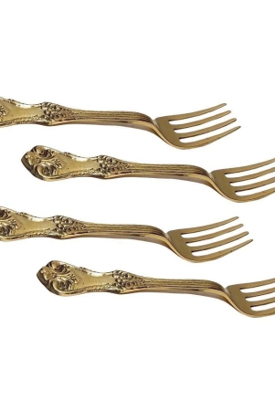 a-h-enterprises-gold-brass-dessert-fork-pack-of-4-gold