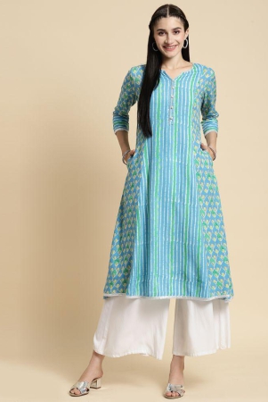 rangita-women-rayon-blue-tonal-printed-calf-length-kalidar-kurti-none