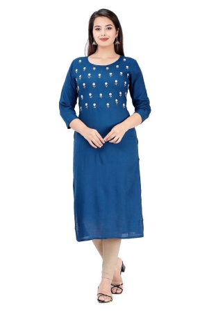 highlight-fashion-export-blue-rayon-womens-straight-kurti-6xl