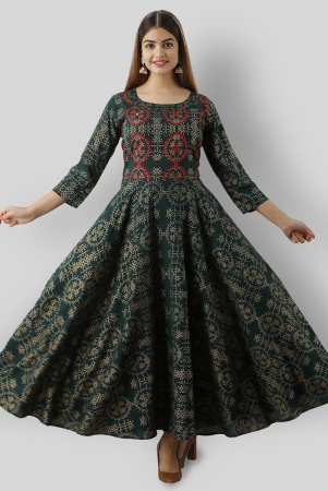 lee-moda-green-rayon-womens-anarkali-kurti-pack-of-1-xl