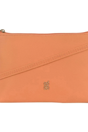 baggit-orange-faux-leather-sling-bag-orange