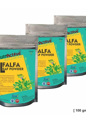 NutrActive Organic Alfalfa 300 gm Vitamins Powder