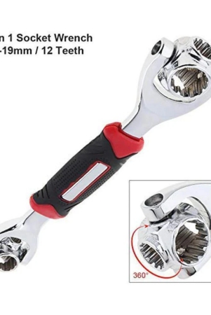 SURSAI 48 in 1 Socket Wrench Multifunction Universal Tool (Silver)