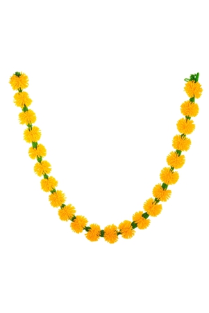 vibrant-yellow-woolen-flower-string-yellow-orange-green