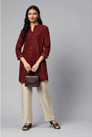 jc4u-maroon-rayon-womens-straight-kurti-pack-of-1-none