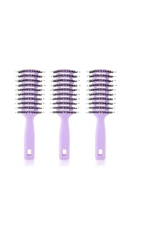 kuber-industries-hair-brush-flexible-bristles-quick-drying-suitable-for-all-hair-types-round-vented-3-piece-purple-kuber-industries-hair-brush-flexible-bristles-paddle-quick-drying-all