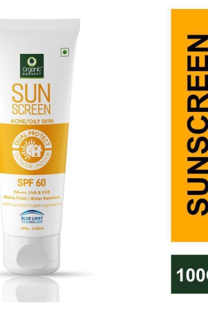 organic-harvest-sunscreen-spf-60-oily-acne-prone-skin-100gm