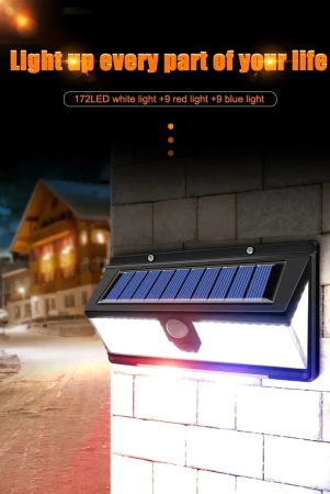 Solar Lamp LED Outdoor IP65 Waterproof 172led Lights 3 Working Mode Motion Sensor Wall Lamps Yard Garden External Lighting Light-1pcs