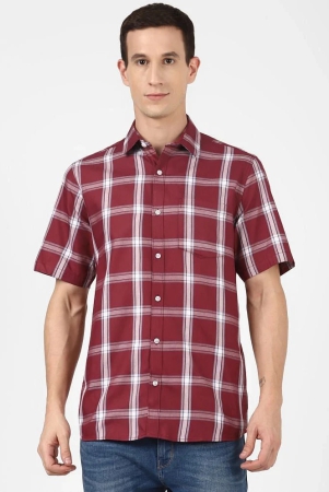 urbanmark-100-cotton-regular-fit-checks-half-sleeves-mens-casual-shirt-maroon-pack-of-1-none