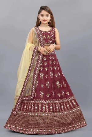 apnisha-maroon-silk-girls-lehenga-choli-set-pack-of-1-none