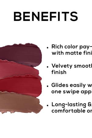 RENEE Very Matte Pack of 4 Matte Lipsticks 1.6gm each