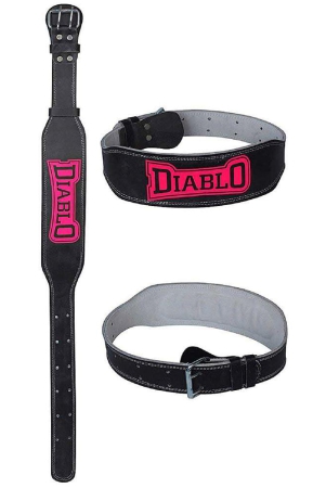 diablo-pink-leather-gym-belt-xl