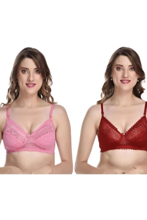 kiran-enterprises-multicolor-net-non-padded-womens-everyday-bra-pack-of-2-none