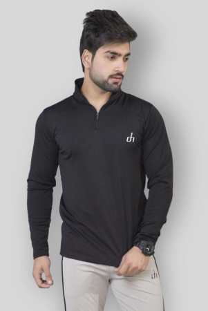 devhim-black-polyester-regular-fit-mens-t-shirt-pack-of-1-none