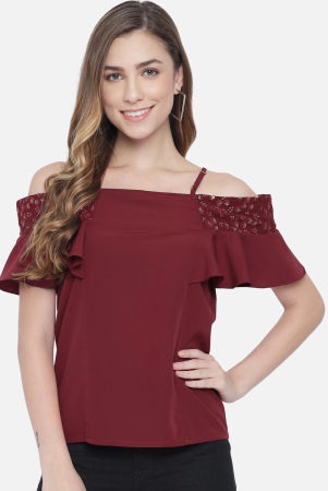 all-ways-you-women-top-polyester-fabric-red-xs