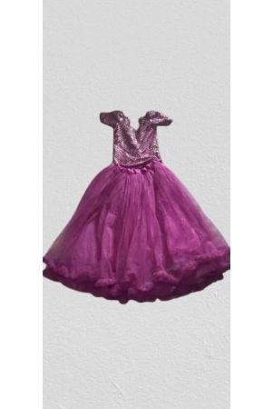 SIMHADRI APPANNA MATCHING CENTER - Girls Pink Sequin and Tulle Party Dress