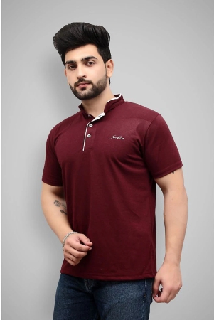 forbro-maroon-cotton-blend-regular-fit-mens-t-shirt-pack-of-1-none