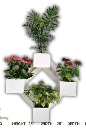 barish-wall-mounted-planter-diamond-handcrafted-with-rubberwood-indoor-planter-frame-with-stand-25-x-25-x-6-inches