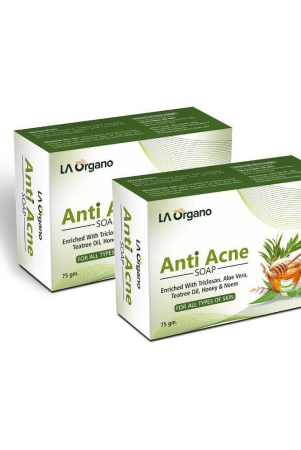 la-organo-anti-acne-soap-for-remove-acne-blemishes-scars-soap-100-g-pack-of-2