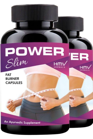 HMV Herbals Power Slim Fat Burner Herbal Capsule 60 no.s Pack Of 2