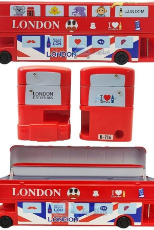 funblast-cartoon-bus-toy-metal-pencil-box-with-moving-tyres-sharpener-for-kids-bus-geometry-box-london-bus-red