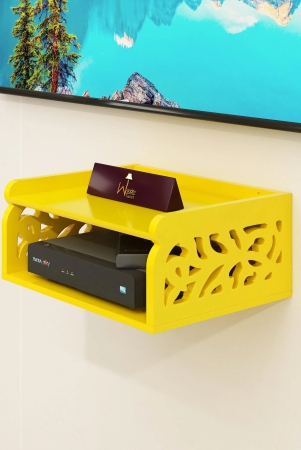 wooden-beautiful-design-set-top-box-wall-shelf-yellow