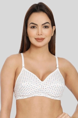 ILRASO Cotton Non Padded Womens T-Shirt Bra ( White ) - None