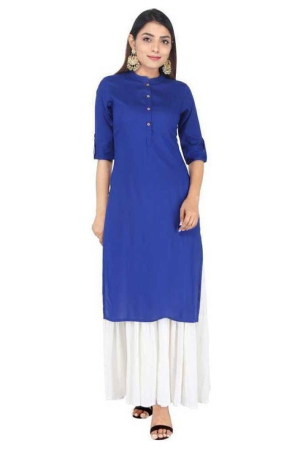 sipet-blue-rayon-straight-kurti-xl