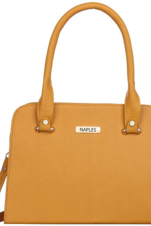 Naples - Yellow PU Shoulder Bag - Yellow