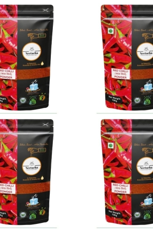 Neetacha Premium Cryogenic Teekha Lal Chilli Powder | 400 g | Red Hot Chilli Powder with No Added Flavours, Colours or Oil (Pack of 4)