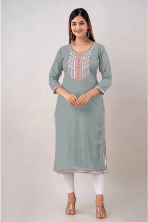 kapadia-grey-rayon-womens-straight-kurti-pack-of-1-none