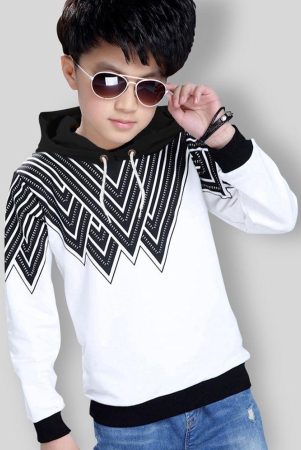 force-kids-cotton-hooded-tshirt-blackwhite-15-16-years-none