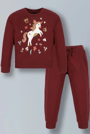 plum-tree-burgundy-cotton-girls-sweatshirt-with-joggers-pack-of-1-none