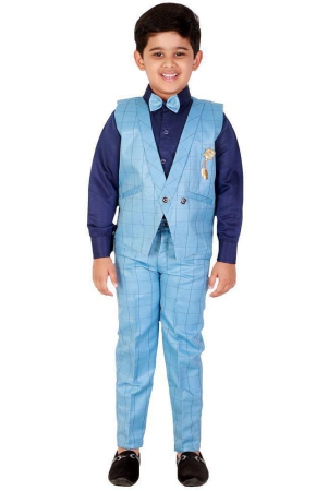 dkgf-fashion-blue-cotton-blend-boys-shirt-pants-pack-of-1-none